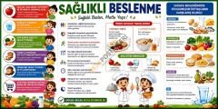Sağlıklı Beslenme Okul Posteri