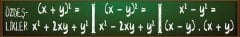 Matematik Özdeşlikler Kiriş Yazısı