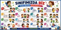 Sınıfımızda Biz Okul Posteri