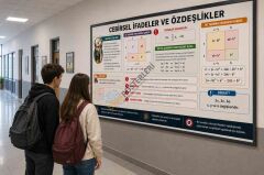 Cebirsel İfadeler ve Özdeşlikler Okul Posteri