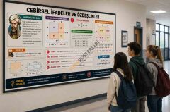 Cebirsel İfadeler ve Özdeşlikler Okul Posteri