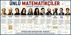 Ünlü Matematikçiler Okul Posteri