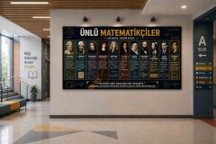 Matematiğin Ünlüleri Okul Posteri