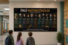 Matematiğin Ünlüleri Okul Posteri