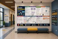 Sayılar ve Sayı Basamakları Matematik Okul Posterleri