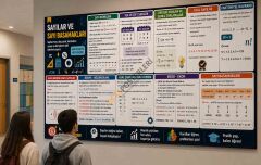 Sayılar ve Sayı Basamakları Matematik Okul Posterleri