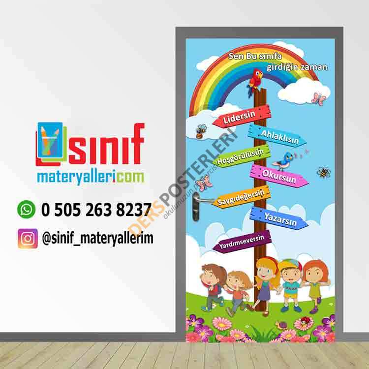 Sen Bu Sınıfa Girdiğin Zaman Okul Kapı Giydirmesi Laminasyon Olmasın