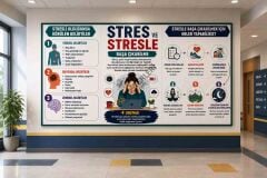 Stres ve Stresle Başa Çıkabilme Okul Posteri