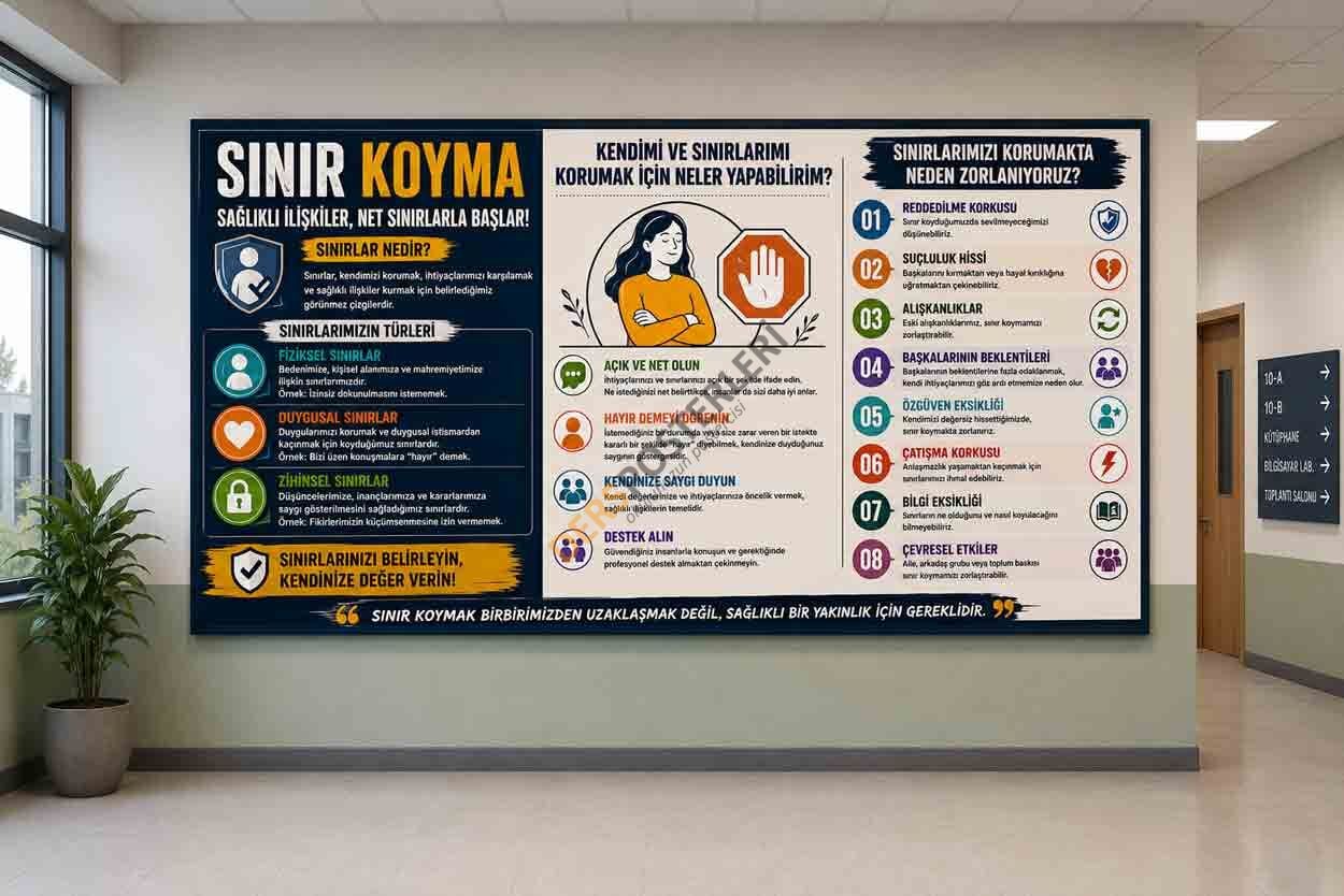 Sınır Koyma Rehberlik Okul Posteri