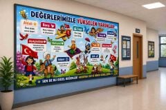 İlkokul Değerler Eğitimi Okul Posteri