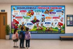 İlkokul Değerler Eğitimi Okul Posteri