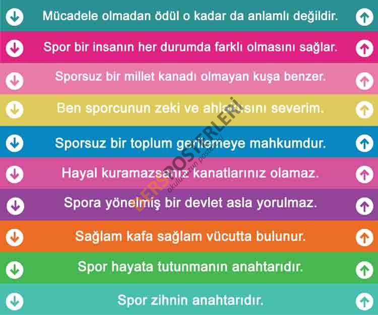 Beden Eğitimi Ve Spor Merdiven Yazıları