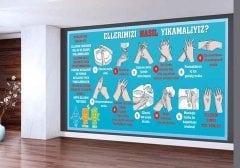 Ellerimizi Nasıl Yıkamalıyız Okul Posteri