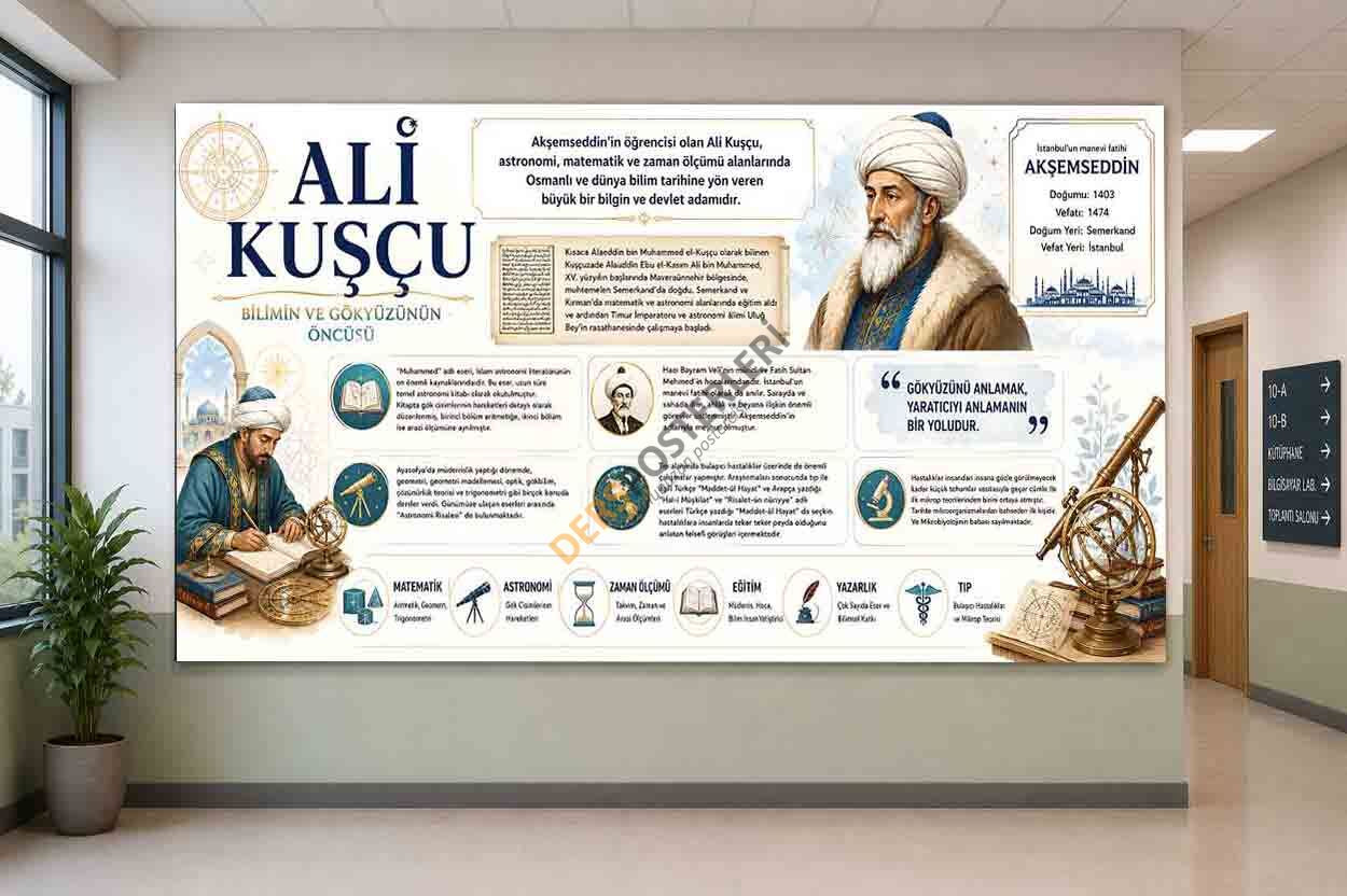 Ali Kuşçu ile Akşemseddin Okul Posteri