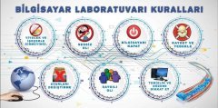 Bilgisayar labaratuvarı Okul Posteri