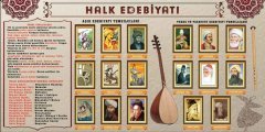 Halk Edebiyatı Okul Posteri