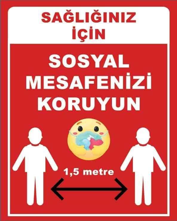 Korona Virüs Sosyal Mesafe Bandı