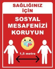 Korona Virüs Sosyal Mesafe Bandı