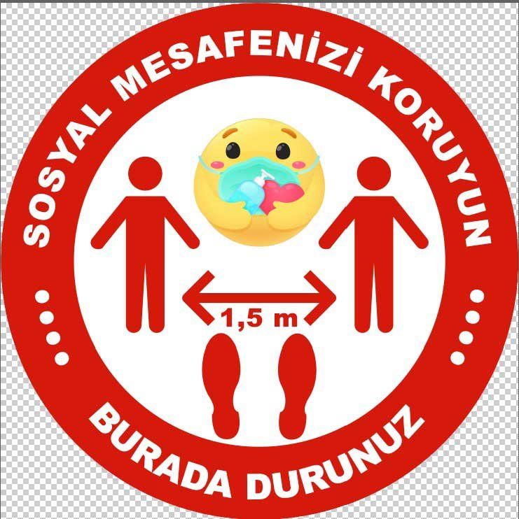 Korona Virüs Sosyal Mesafe Bandı-3
