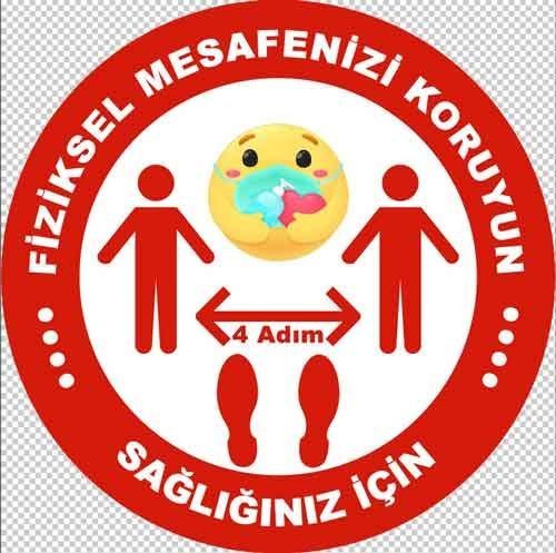 Korona Virüs Sosyal Mesafe Bandı-4