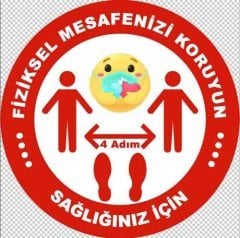 Korona Virüs Sosyal Mesafe Bandı-4