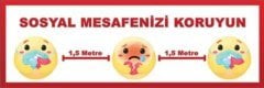 Sosyal Mesafenizi Koruyun Sosyal Mesafe Bandı