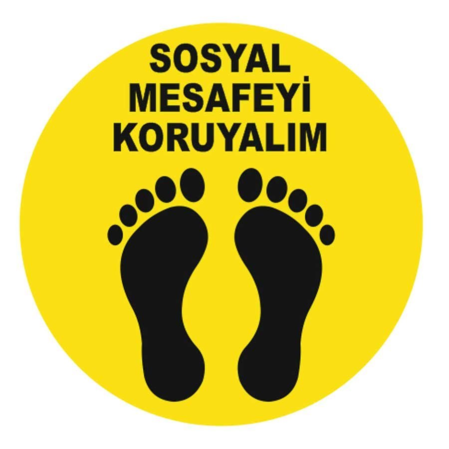 Korona Virüs Sosyal Mesafe Uyarısı