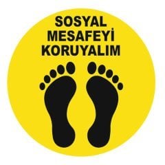 Korona Virüs Sosyal Mesafe Uyarısı