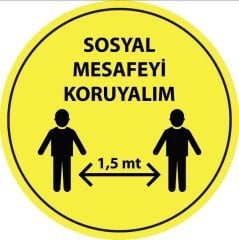 Korona Virüs Sosyal Mesafe Etiketi