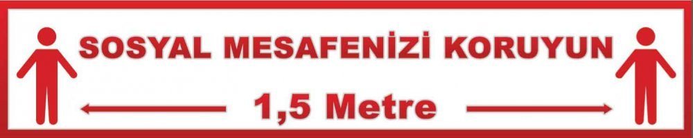 Sosyal Mesafenizi Koruyun Sosyal Mesafe Bandı