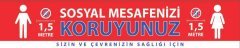 Sosyal Mesafenizi Koruyun Sosyal Mesafe Bandı