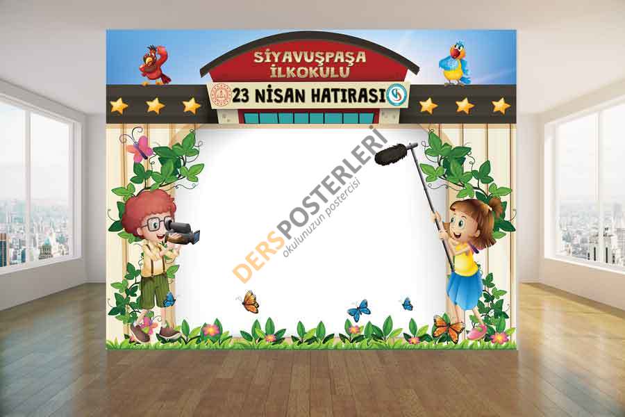23 Nisan Hatırası Arkalık Okul Posteri