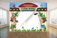 23 Nisan Hatırası Arkalık Okul Posteri