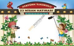 23 Nisan Hatırası Arkalık Okul Posteri