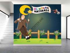 23 Nisan Hatırası Arkalık Okul Posteri
