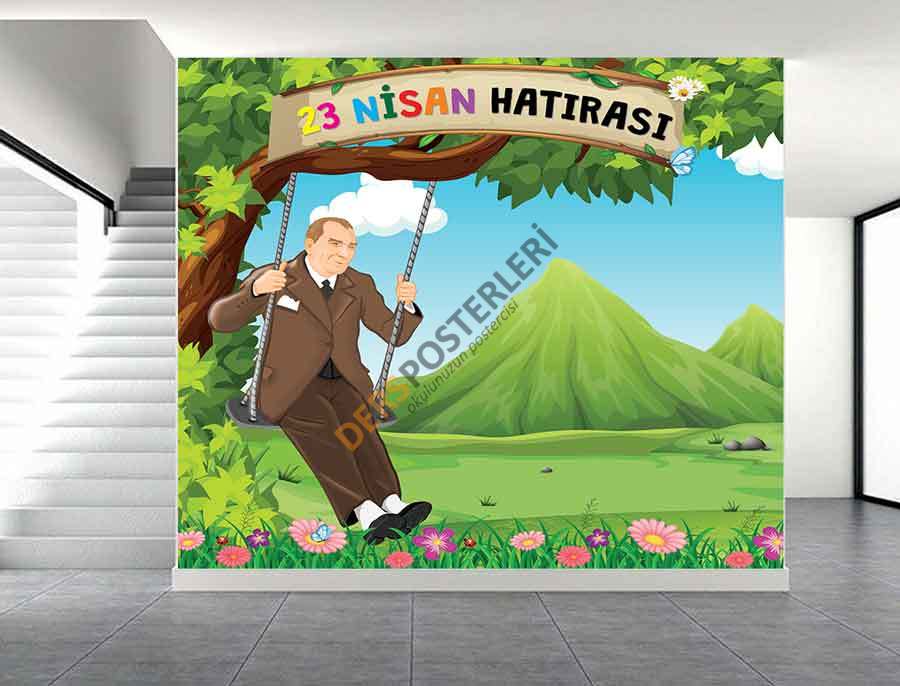 23 Nisan Hatırası Arkalık Okul Posteri