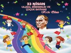 23 Nisan Okul Panosu Posteri