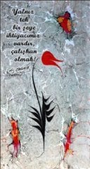 Çalışkan Olmak Ebru Sanatı Kapı Giydirme