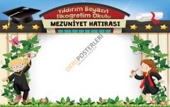 Mezuniyet Hatırası Arkalık Okul Posteri