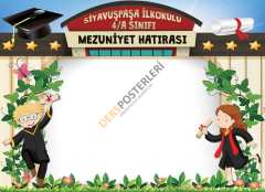 Mezuniyet Hatırası Arkalık Okul Posteri