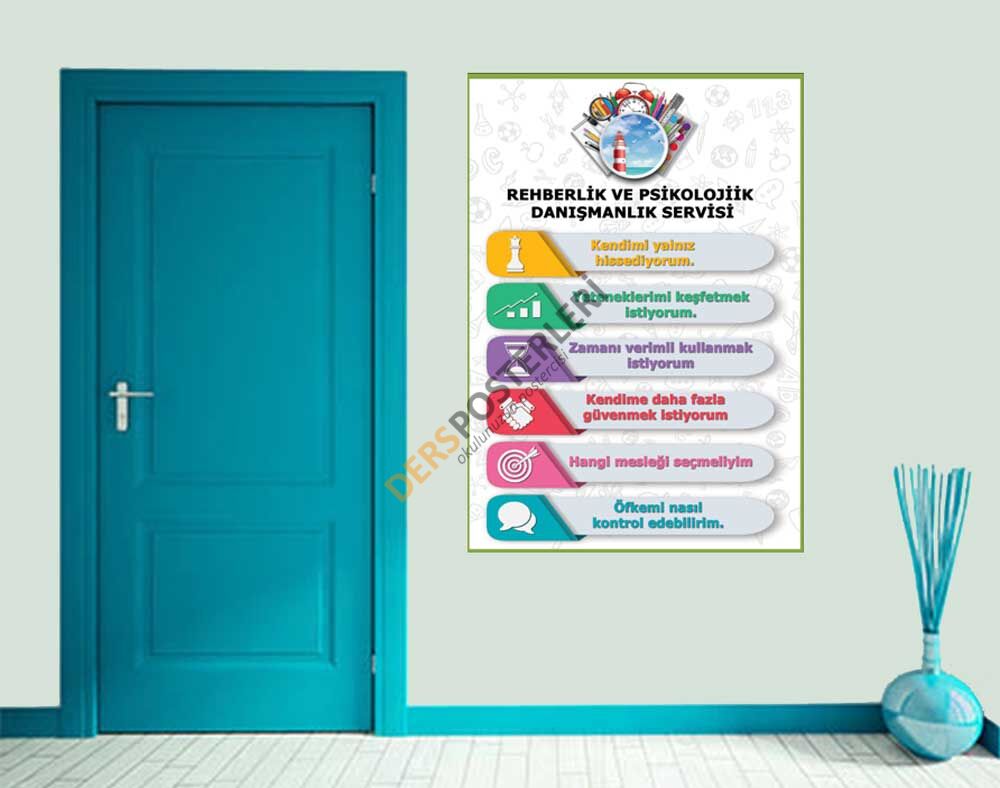 Psikolojik Danışma Ve Rehberlik Servisi Okul Posteri