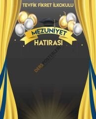 Mezuniyet Hatırası Arkalık Okul Posteri