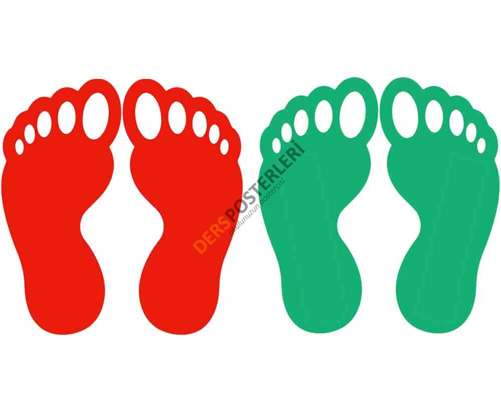 Okul Zemini İçin Ayak İzleri