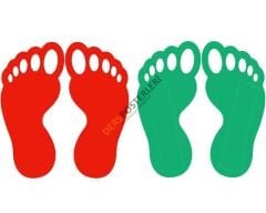 Okul Zemini İçin Ayak İzleri