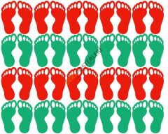 Okul Zemini İçin Ayak İzleri