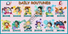 Daily Routines School Poster